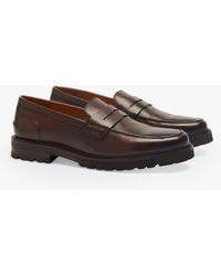 Moss - Camden Chunky Leather Loafers - Lyst