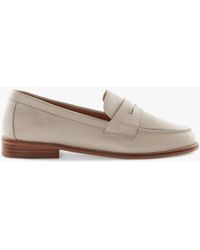 Dune - Ginelli Leather Penny Loafers - Lyst