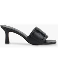 Whistles - Adella Leather Buckle Mule Sandals - Lyst