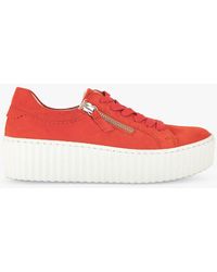 Gabor - Dolly Suede Zip Detail Trainers - Lyst