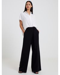 French Connection - Wisper Full Length Palazzo Trousers - Lyst