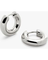 Monica Vinader - Essential Click Huggie Hoop Earrings - Lyst