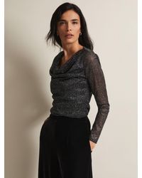 Phase Eight - Sera Shimmer Cowl Neck Top - Lyst
