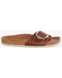 Birkenstock - Madrid Narrow Fit Big Buckle Oiled Leather Sandals - Lyst