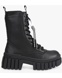KG by Kurt Geiger - Tegan Lace Up Chunky Ankle Boots - Lyst
