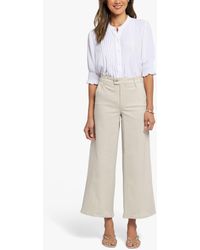 NYDJ - Mona High Rise Wide Leg Ankle Trousers - Lyst