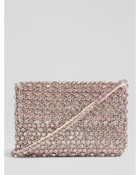 LK Bennett - Rose Crystal Embellished Shoulder Bag - Lyst