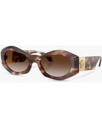Versace - Ve4466u Oval Sunglasses - Lyst
