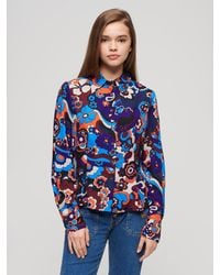 Superdry - Printed Fitted 70s Shirt - Lyst