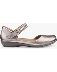 Hotter - Lake Leather Summer Flat Shoes - Lyst