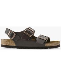 Birkenstock - Milano Leather Footbed Sandals - Lyst