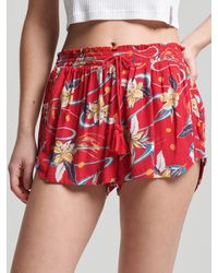 Superdry - Vintage Beach Printed Shorts - Lyst