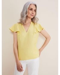 Phase Eight - Ines Linen Top - Lyst