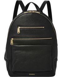 fossil leather backpack womens