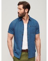 Superdry - Vintage Loom Cotton Short Sleeve Shirt - Lyst