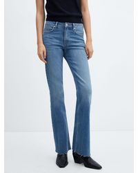 Mango - Fiona Medium Rise Flared Jeans - Lyst