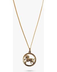 L & T Heirlooms - Second Hand 9ct Yellow Gold Aries Pendant Necklace - Lyst