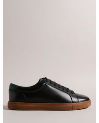 Ted Baker - Udamou Lace Up Leather Trainers - Lyst