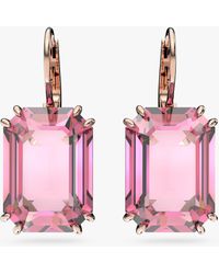 Swarovski - Millenia Octagon Cut Crystal Drop Earrings - Lyst