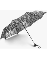 Fulton - Jacquard Floral Print Telescopic Umbrella - Lyst