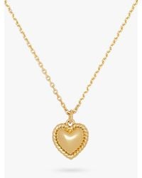 Kate Spade - Golden Hour Heart Pendant Necklace - Lyst