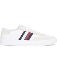 Tommy Hilfiger - Cupsole Leather Low Top Trainers - Lyst