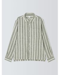 John Lewis - Striped Linen Beach Shirt - Lyst