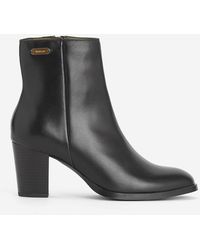 Barbour - Amelia Leather Ankle Boots - Lyst