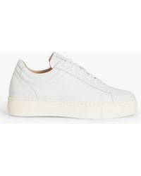 John Lewis - Fauna Leather Flatform Lace Up Trainers - Lyst