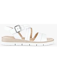 Gabor - Location Leather Open Toe Sandals - Lyst