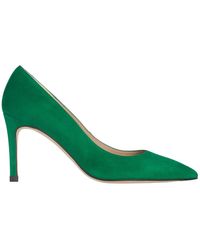 LK Bennett Floret Pointed Court Shoes - Green