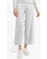 Chinti & Parker - Cotton Cropped Wide Leg Track Trousers - Lyst