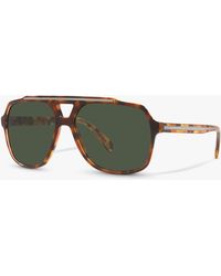 Dolce & Gabbana - Dg4388 Polarised Aviator Sunglasses - Lyst