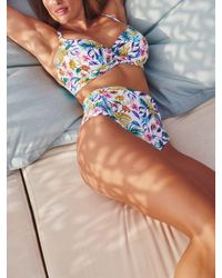 Panache - Swim Botanical Print High Waist Bikini Bottoms - Lyst