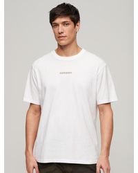 Superdry - Micro Logo Graphic Loose T-shirt - Lyst