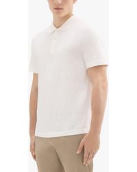 Theory - Bron Cosmos Slub Cotton Polo Shirt - Lyst