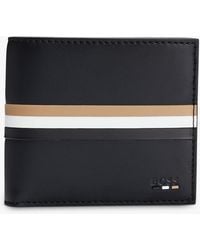 BOSS - Boss Faux Leather Signature Stripe Wallet - Lyst