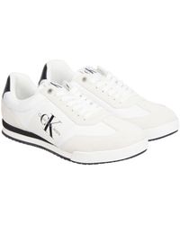 Calvin Klein - Jeans Mono Leather Lace-up Trainers - Lyst