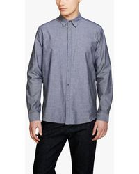 Sisley - Slim Fit Oxford Cotton Shirt - Lyst