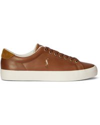 Ralph Lauren - Polo Longwood Leather Trainers - Lyst