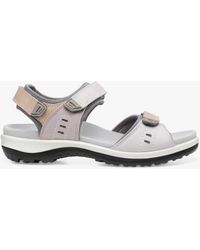 Hotter - Walk Ii Extra Wide Fit Nubuck Lightweight Walking Sandals - Lyst