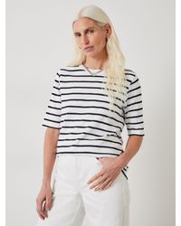 Hush - Sora Relaxed Stripe Cotton T-shirt - Lyst