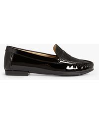 John Lewis - Wide Fit Penny Patent Leather Moccasins - Lyst