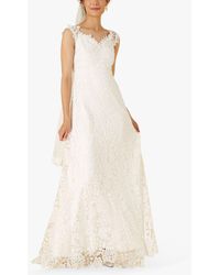 Monsoon - Lace Maxi Wedding Dress - Lyst
