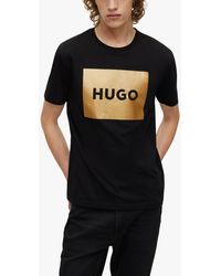 BOSS by HUGO BOSS Hugo Drog Tapered Joggers in Black for Men | Lyst UK