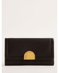 Ted Baker - Imieldi Lock Detail Flapover Purse - Lyst
