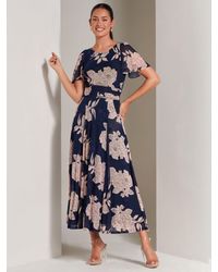 Jolie Moi - Paityn Floral Print Mesh Maxi Dress - Lyst