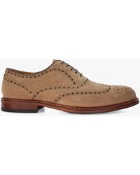 Dune - Solihull Suede Oxford Brogue Shoes - Lyst