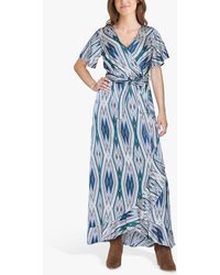 Sisters Point - Ehtnic Print Maxi Wrap Dress - Lyst