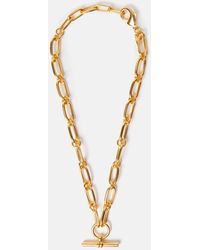 Jigsaw - Trombone Link Chain T-bar Necklace - Lyst